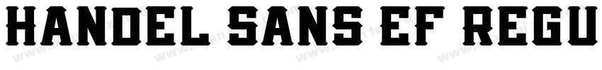 Handel Sans EF Regul字体转换